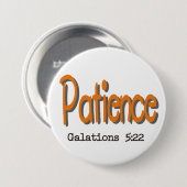 Vruchten van de Heilige Geest ~ Patience ~ Ronde Button 7,6 Cm (Voorkant /achterkant)