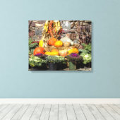 Vruchten van de oogst canvas afdruk (Insitu (Houten vloer))