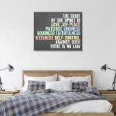 Vruchten van de Spirit Chalkboard Kijk Bijbelverse Canvas Afdruk (Insitu (Slaapkamer))