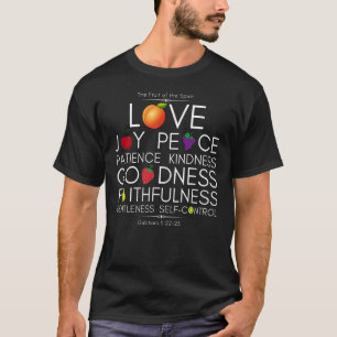 vruchten van de vruchtbare Galatians 522 Bijbel Ve T-shirt