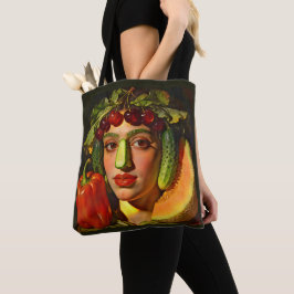 Vruchten van Expressie – Een Surrealistisch Portre Tote Bag