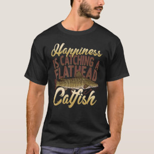 Vruchten van flathead Vist Grafische zoetwatervis T-shirt