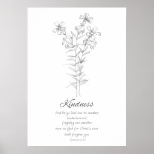 Vruchten van gedistilleerde ephesianen 4:32 Schrif Poster