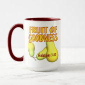 Vruchten van goedheid mok (Links)