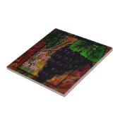 Vruchten van het decoratieve keramische keramische tegeltje (Zijkant)