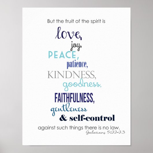 Vruchten van het gedistilleerde Poster (Voorkant)