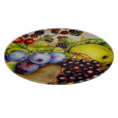 Vruchten van het hedgerow fijne kunstschilderij snijplank (Hoek)