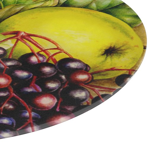 Vruchten van het hedgerow fijne kunstschilderij snijplank (Hoek)