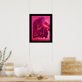 VRUCHTEN VAN HET SEIZOEN -ROZE ROOD PAARS POSTER (Keuken)