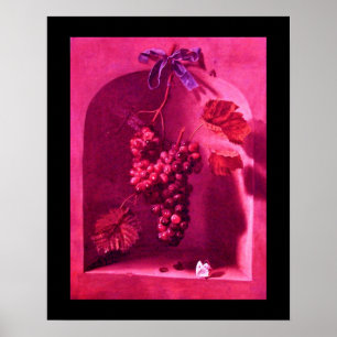 VRUCHTEN VAN HET SEIZOEN -ROZE ROOD PAARS POSTER