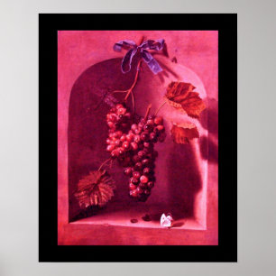 VRUCHTEN VAN HET SEIZOEN -ROZE ROOD PAARS POSTER