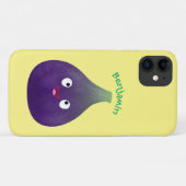 Vruchten van paars cartoon Case-Mate iPhone case (Achterkant (horizontaal))