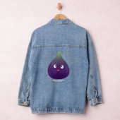 Vruchten van paars cartoon denim jacket (Hangar)