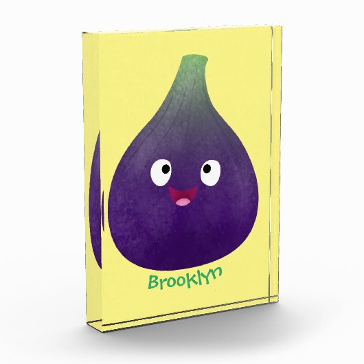 Vruchten van paars cartoon fotoblokken (Links)