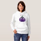 Vruchten van paars cartoon hoodie (Voorkant volledig)