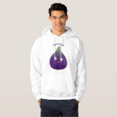 Vruchten van paars cartoon hoodie (Voorkant volledig)