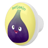 Vruchten van paars cartoon keramische knop (Rechts)