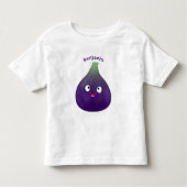 Vruchten van paars cartoon kinder shirts (Voorkant)