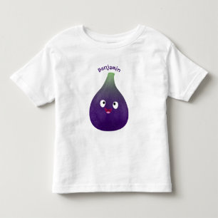 Vruchten van paars cartoon kinder shirts