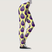 Vruchten van paars cartoon leggings (Rechts)