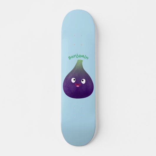 Vruchten van paars cartoon persoonlijk skateboard (Voorkant)