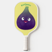 Vruchten van paars cartoon pickleball paddle (Achterkant)