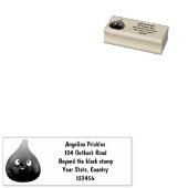 Vruchten van paars cartoon rubberstempel (Gestempeld)