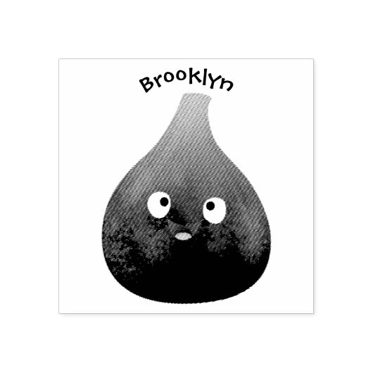 Vruchten van paars cartoon rubberstempel (Afrduk)