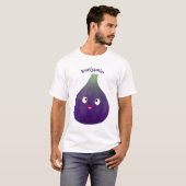 Vruchten van paars cartoon t-shirt (Voorkant volledig)