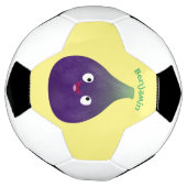 Vruchten van paars cartoon voetbal (Gedraaid)