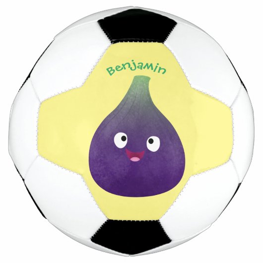 Vruchten van paars cartoon voetbal (Voorkant)