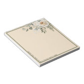 Vruchten van Rozen van het bureau van de crème Notitieblok (Schuin)
