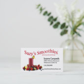 Vruchten Vloeiend Nutritionist Food Coach Visitekaartje (Staand voorkant)