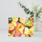 Vruchten voor een langlopend recept briefkaart (Staand voorkant)