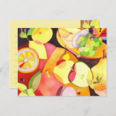 Vruchten voor een langlopend recept briefkaart (Voorkant / Achterkant)