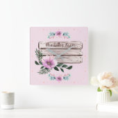 Vruchten voor meisjes aanpassen vierkante klok (Huis)