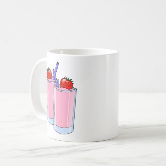 Vruchten Vrucht Smoothie Aardbei Koffiemok (Voorkant links)