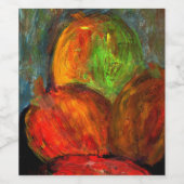 Vruchten Wijn Etiket (Enkel label)