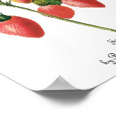 vruchtenbessen Voedingsaardbeien door Redoute Poster (Hoek)