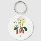 vruchtenbessen Voedingsaardbeien door Redoute Sleutelhanger (Voorkant)