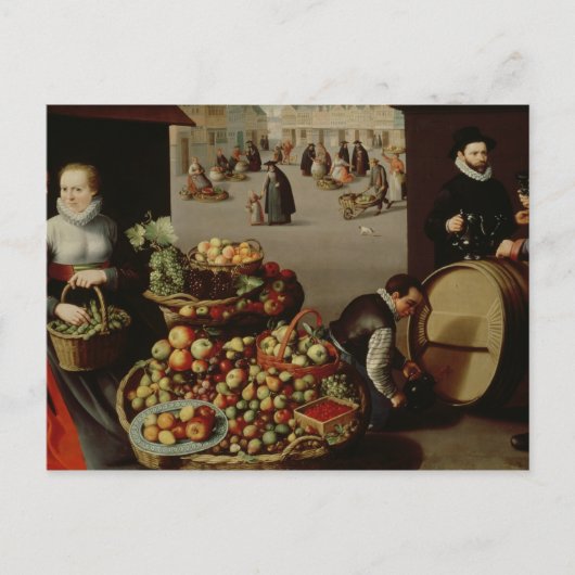 Vruchtenmarkt Briefkaart (Voorkant)