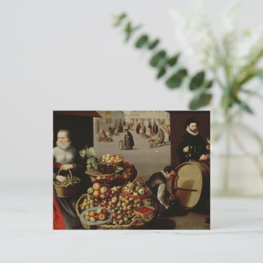 Vruchtenmarkt Briefkaart (Staand voorkant)