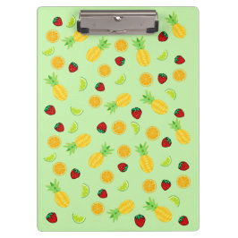 Vruchtenmix Oranje aardbeiaardbei-aardbei Klembord