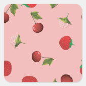 Vruchtenmix-vierkante Sticker (Voorkant)