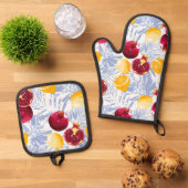 Vruchtenovenhandset Ovenwant & Pannenlap Set (Top down)