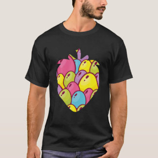 Vruchtenovers aardbei Funny Family Matking Pres T-shirt