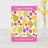 Vruchtensalade Kaart (Gele Bloem)