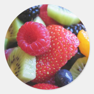 vruchtensalade ronde sticker