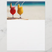 Vruchtensap op het strand flyer (Voorkant)