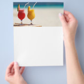 Vruchtensap op het strand flyer (Hand)